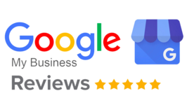 Google My Business Reviews, five stars